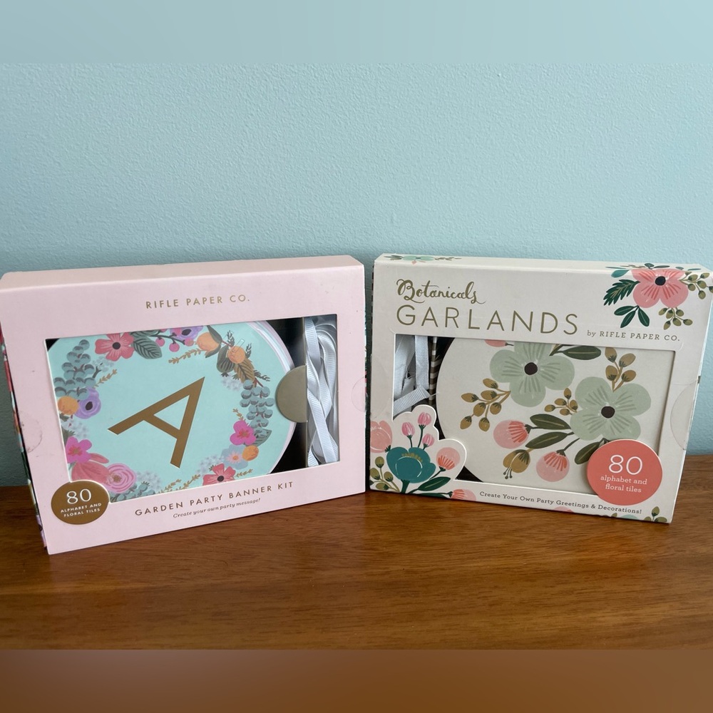 Rifle Paper Co. Floral Alphabet Banner Kit - 2 variations